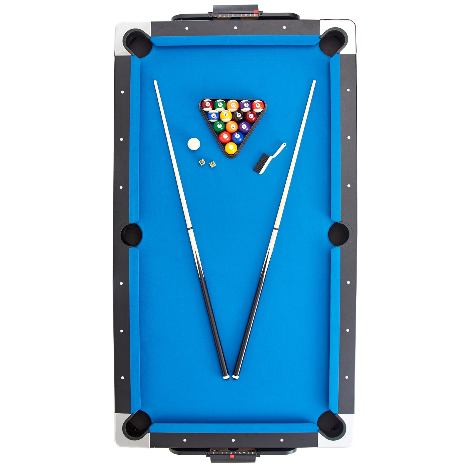 VEVOR Tavolo da Gioco Hockey Girevole, Giochi Arcade Sportivi, Biliardo e Ping Pong, Tavolo da Hockey da 223,5 cm per Sala Giochi, Casa, Set da Gioco Arcade, Tutti gli Accessori per Ogni Gioco