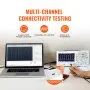 VEVOR Multimetro Oscilloscopio Digitale Frequenza di Campionamento 1 GS/s Larghezza di Banda 100 MHz, Oscilloscopio Digitale 2 Canali Schermo LCD per Misurazione del Segnale Algoritmi Matematici FFT
