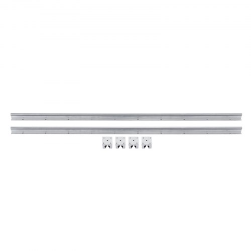2 pezzi SBR12 200mm guida di scorrimento lineare per albero guida + 4 2 pezzi SBR12 200mm guida di scorrimento lineare per albero guida + 4