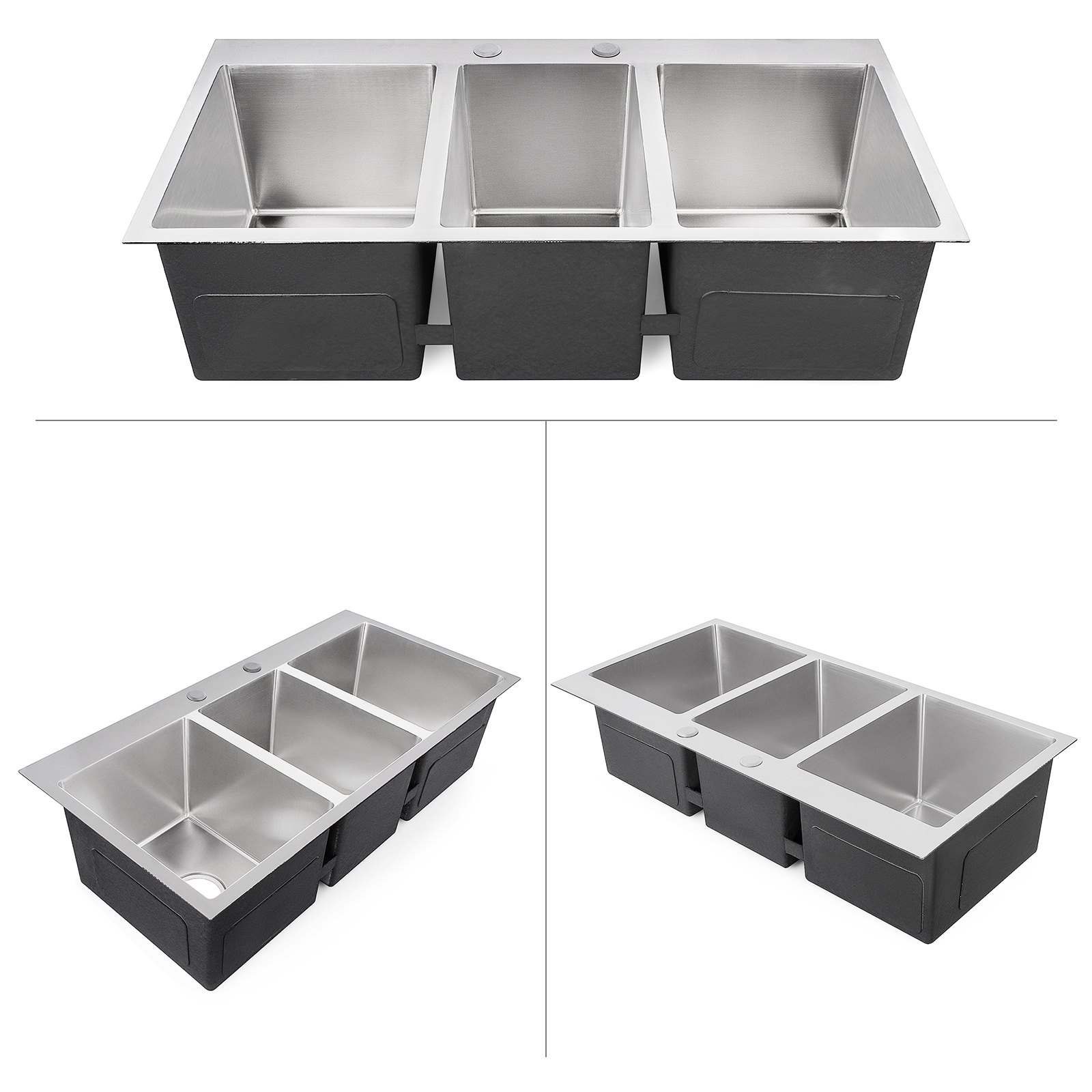 Lavello Cucina Lavandino 94 X 47cm Altezza 25cm Catering Lavello Bucato Supporto