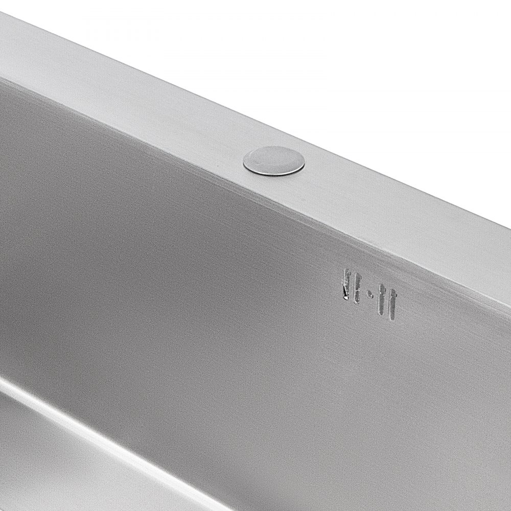 Lavello Cucina Lavandino 81 X 46cm Acciaio Inox 1 Vasca Bucato Supporto Durevoli