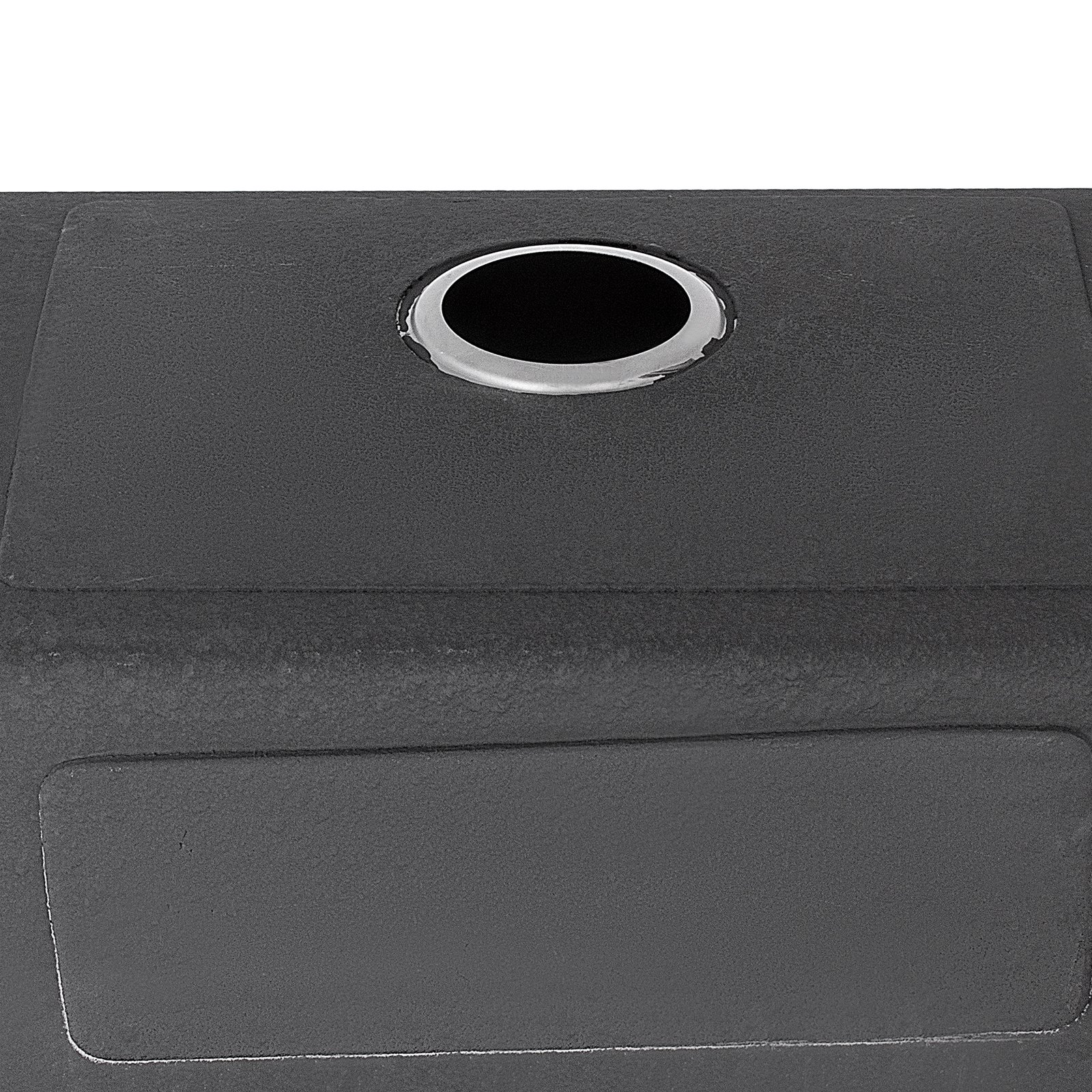 Lavello Cucina Lavandino 81 X 46cm Acciaio Inox 1 Vasca Bucato Supporto Durevoli