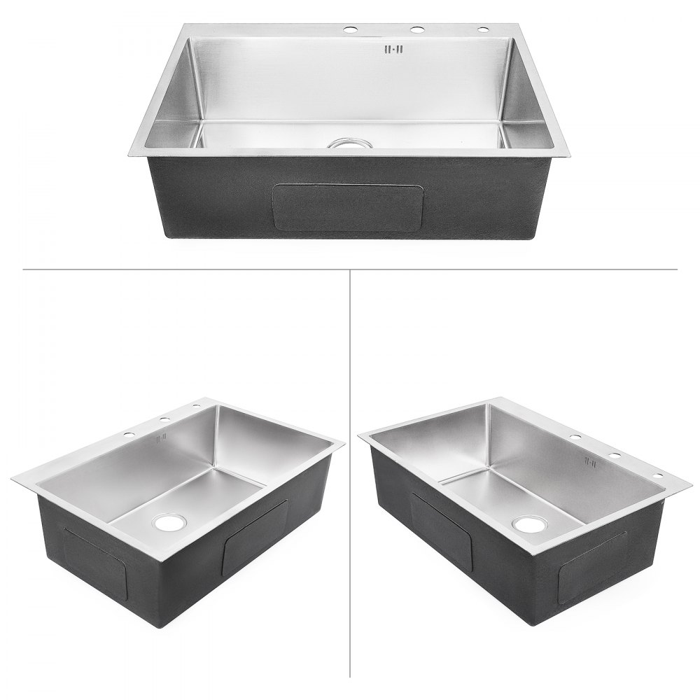 Lavello Cucina Lavandino 84 X 56cm Lavello Vasca Unica Singolo Scodella Lavello