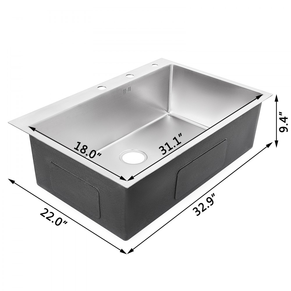 Lavello Cucina Lavandino 84 X 56cm Lavello Vasca Unica Singolo Scodella Lavello