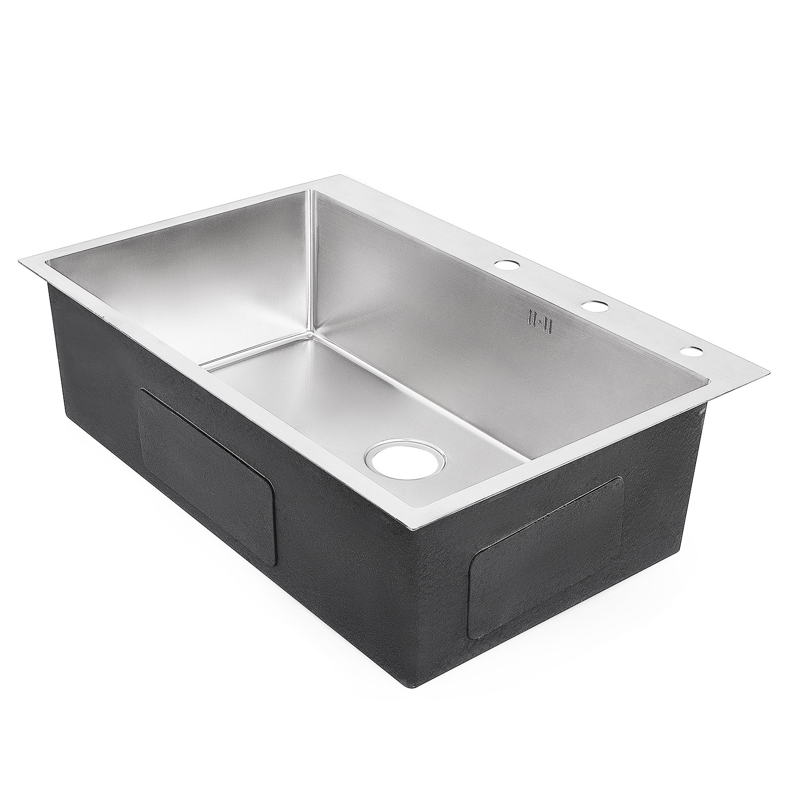 Lavello Cucina Lavandino 84 X 56cm Lavello Vasca Unica Singolo Scodella Lavello