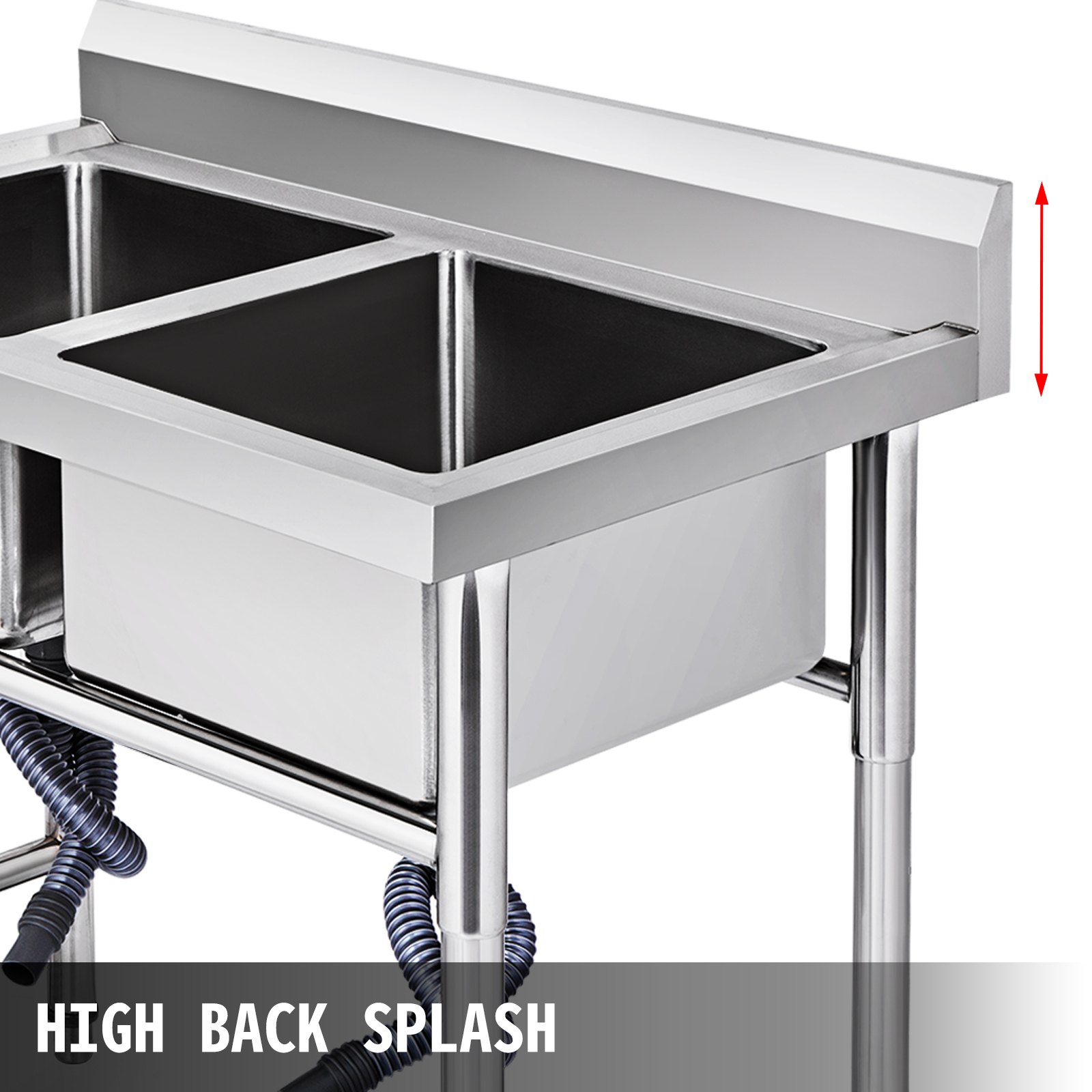 Lavello Cucina Acciaio Inox 100 X 60 Cm Lavello Da Cucina Con Gamba