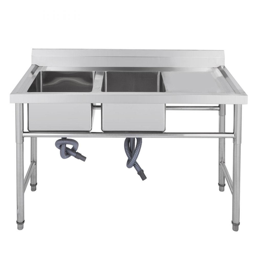 Lavello Cucina Gocciolatoio Destra 130x65 Cm Casa Lavatoio Appoggio Acciaio