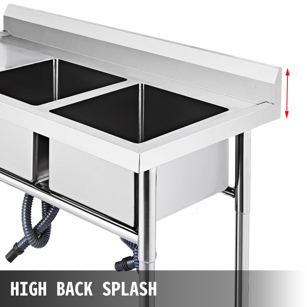 Lavello Cucina Gocciolatoio Sinistra 130X65cm Incasso Bucato Supporto Lavandino