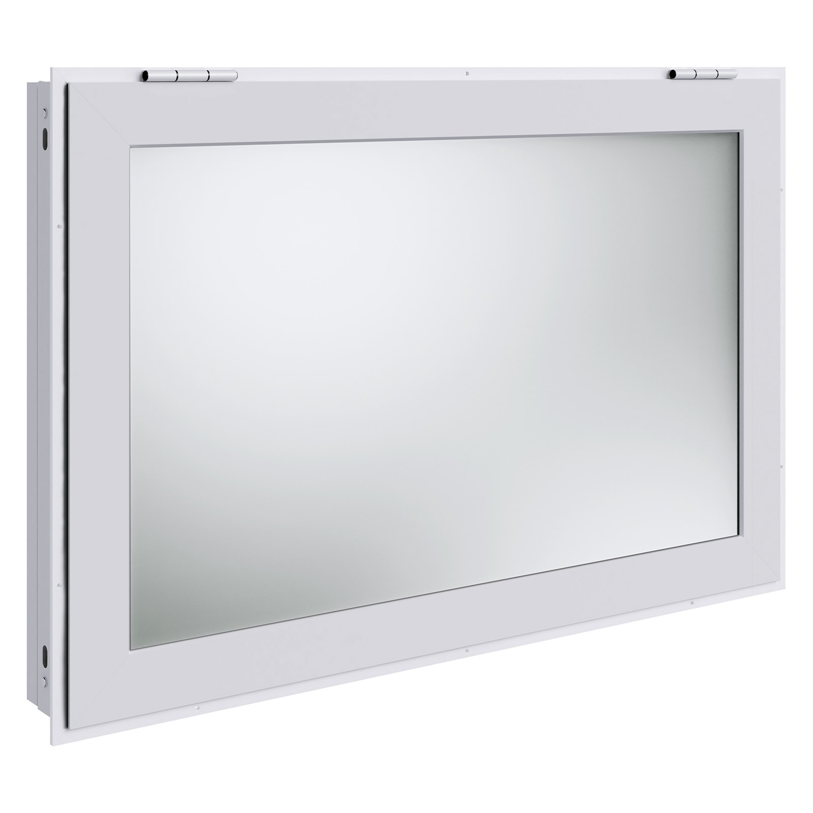 VEVOR Finestra per Camion di Cibo 915 x 610 mm, Finestra Servizio in Lega Alluminio, Finestra Girevole Fino a 29° con 2 Finestre Scorrevoli e Porta con Tendalino Gancio di Traino, per Camion di Cibo