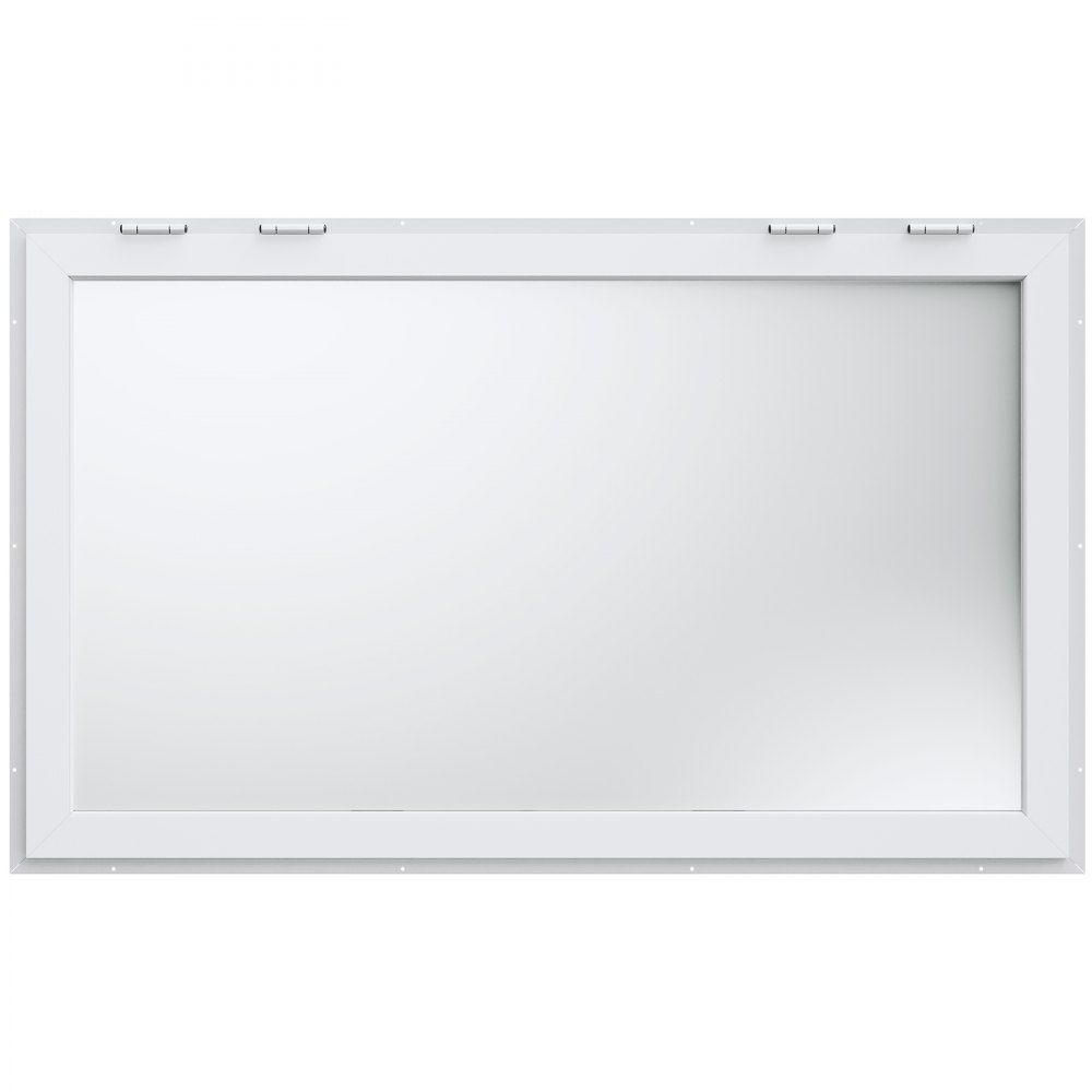 VEVOR Finestra di Servizio per Camion di Cibo 85 Gradi 1552x943 mm Lega Alluminio, con 4 Finestre Scorrevoli Orizzontali Porta Tendalino e Gancio di Trascinamento, Cibo Finestra per Rimorchio Camion