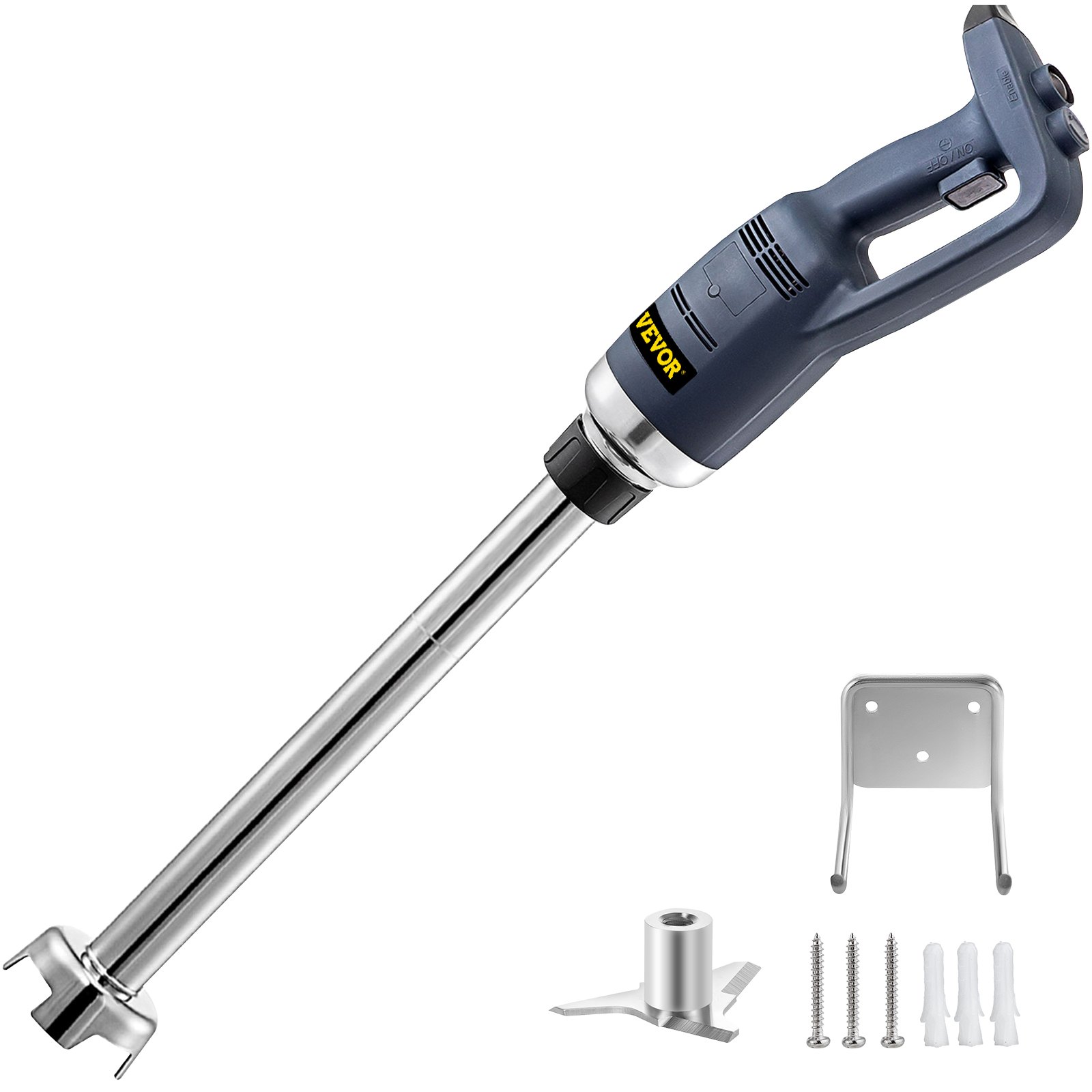 VEVOR Frullatore Elettrico, 500W, Frullatore Immersione Commerciale, 50cm, velocità Variabile, 4000-16000RPM, Frullatore a Immersione, Sbattitore Elettrico, velocità Regolabile,