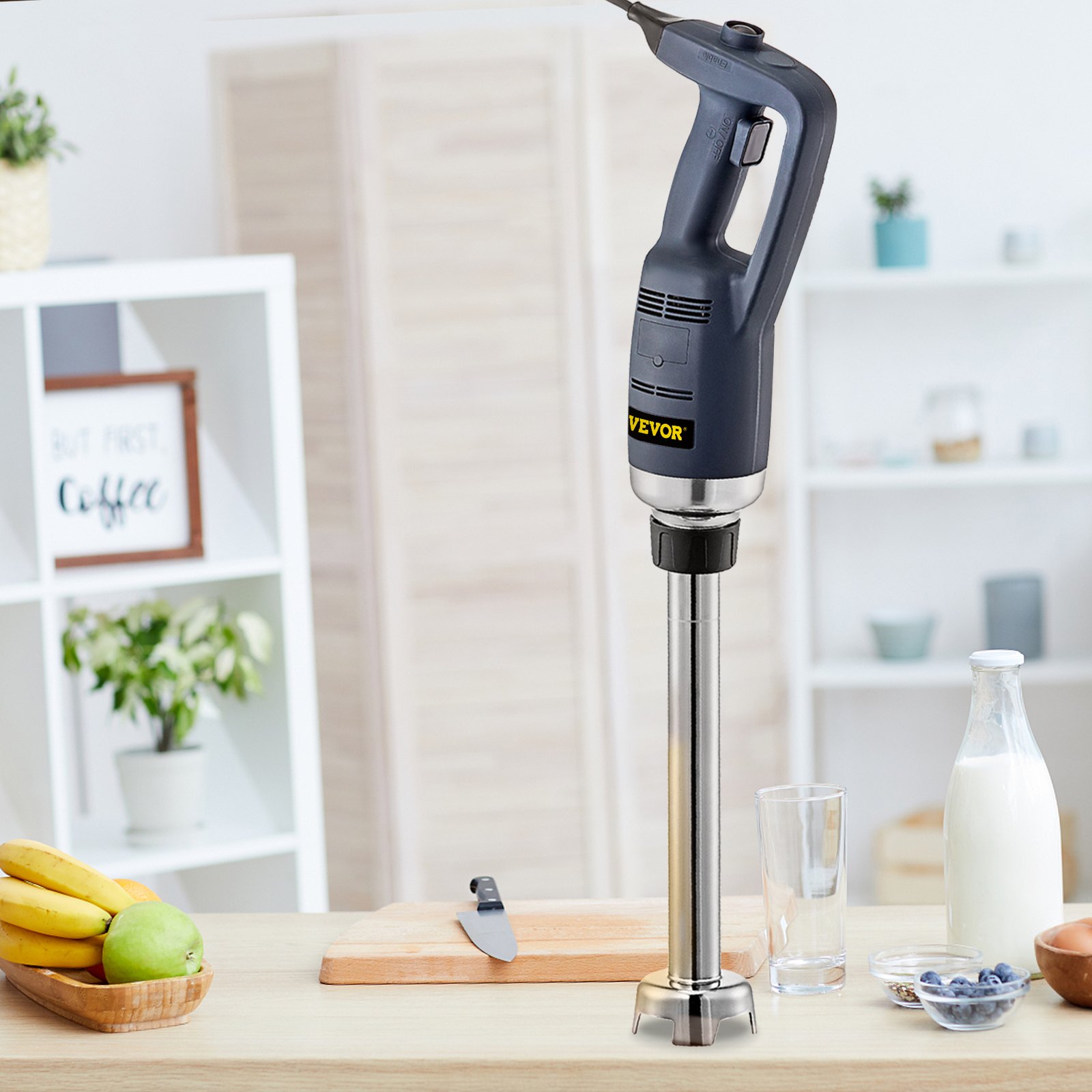 VEVOR Frullatore Elettrico, 500W, Frullatore Immersione Commerciale, Velocità Costante, 16000RPM, Frullatore a Immersione, Sbattitore Elettrico, Velocità Fissa