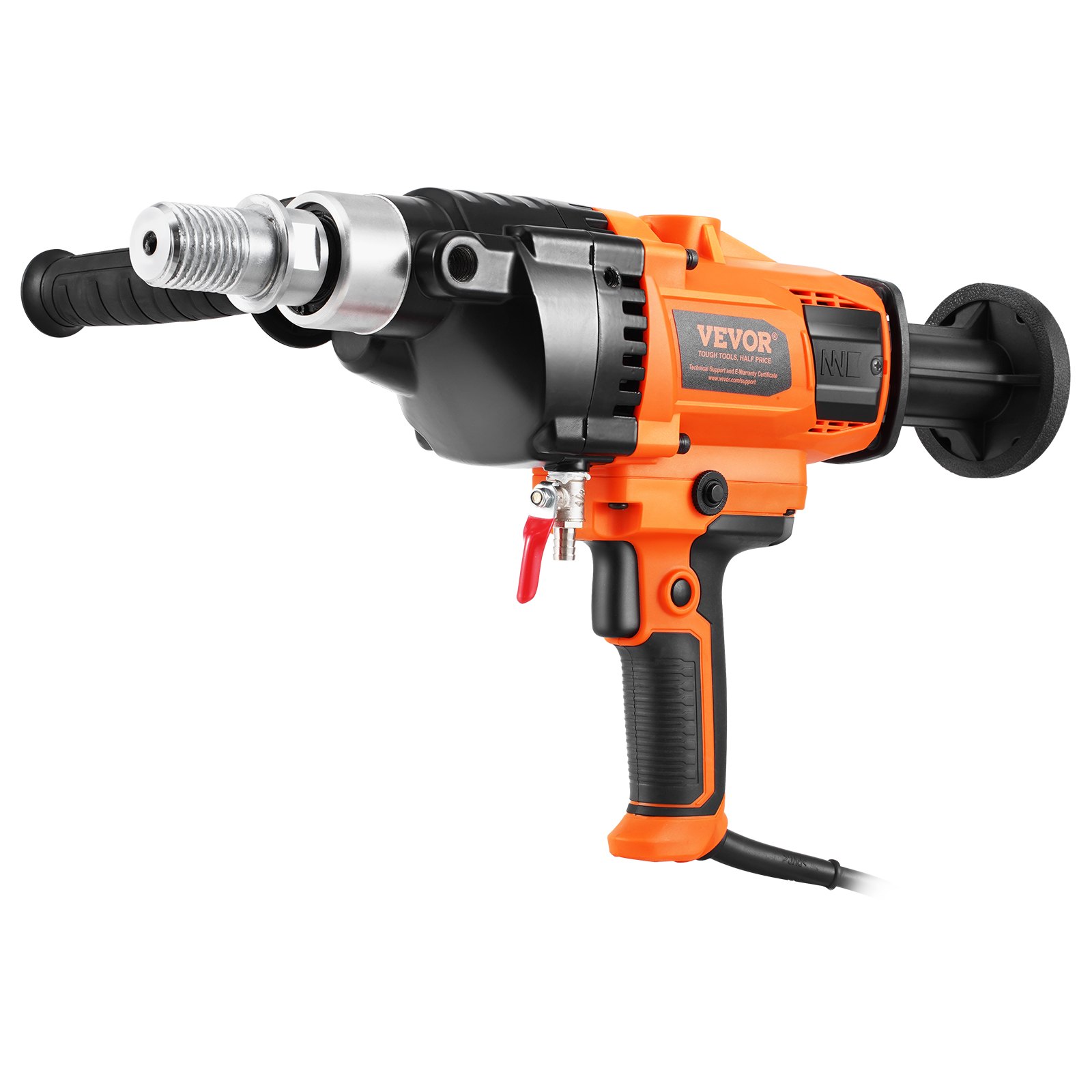 VEVOR Trapano a Carotaggio Diamantato Portatile, con Diametro di Perforazione 20 a 160 mm Macchina Carotatrice per Calcestruzzo Robusto 2000 W con Custodia per Trasporto, per Perforare Calcestruzzo