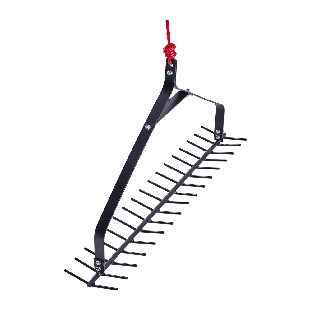 VEVOR Rastrello per Erbacce Acquatiche da 810 mm Rastrello per Erbacce per Laghi a Doppia Faccia 160 mm Tagliaerba Leggero per Stagni con Corda 9 m per Pulizia di Ninfee per Stagni, Laghi, Ruscelli