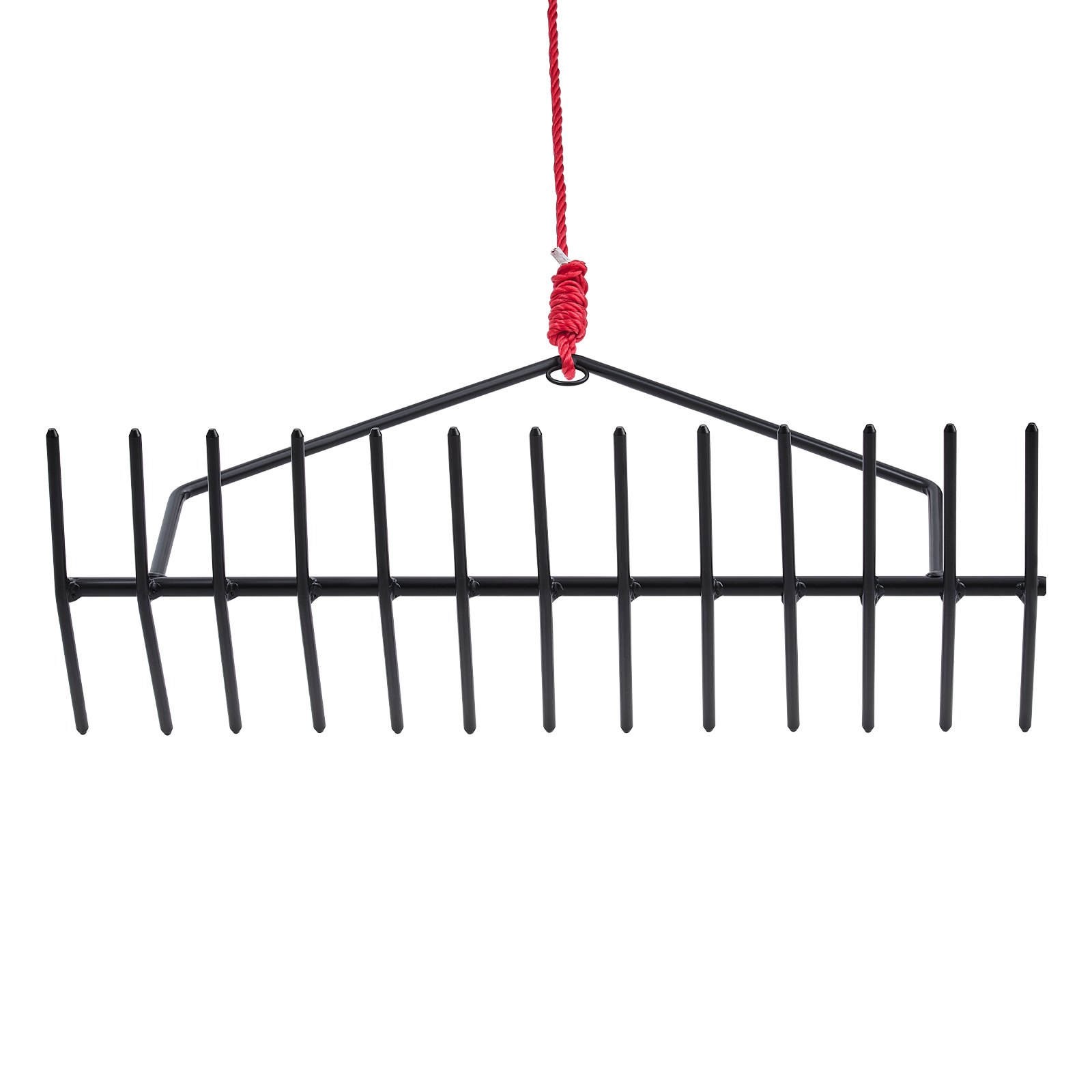 VEVOR Pond Rake, 610x215x355 mm, Double-Sided Weed Removal Tool, Pond Plant Cutter with 9 m Rope, Mounting Hole, No Assembly Required, Ideal for Pond, Lake, Stream