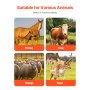 VEVOR Spazzola per Graffiare Bestiame 51 x 19 cm Spazzola per Cavalli 3 Pezzi
