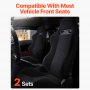 VEVOR Sedile da Corsa Set 2, Abitacolo da Corsa Regolabile con Ampio Angolo di Reclinazione e Schiuma ad Alta Resilienza, Sedia con Tessuto in Poliestere Cursore Q235B, per Auto da Corsa e Go-Kart