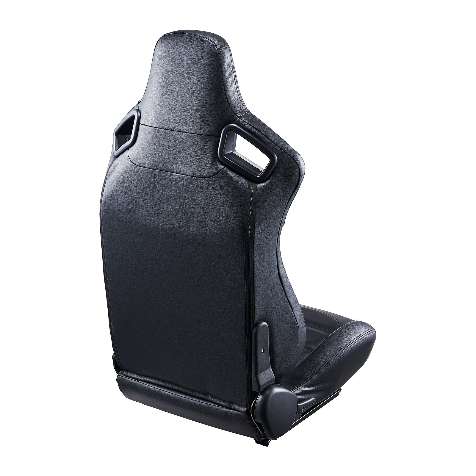 VEVOR Sedile da Corsa, Abitacolo da Corsa Regolabile con Ampio Angolo di Reclinazione e Schiuma ad Alta Resilienza, con Morbida Pelle e Cursore Q235B, Adatto per Auto da Corsa e Go-Kart, Set 2 Pezzi