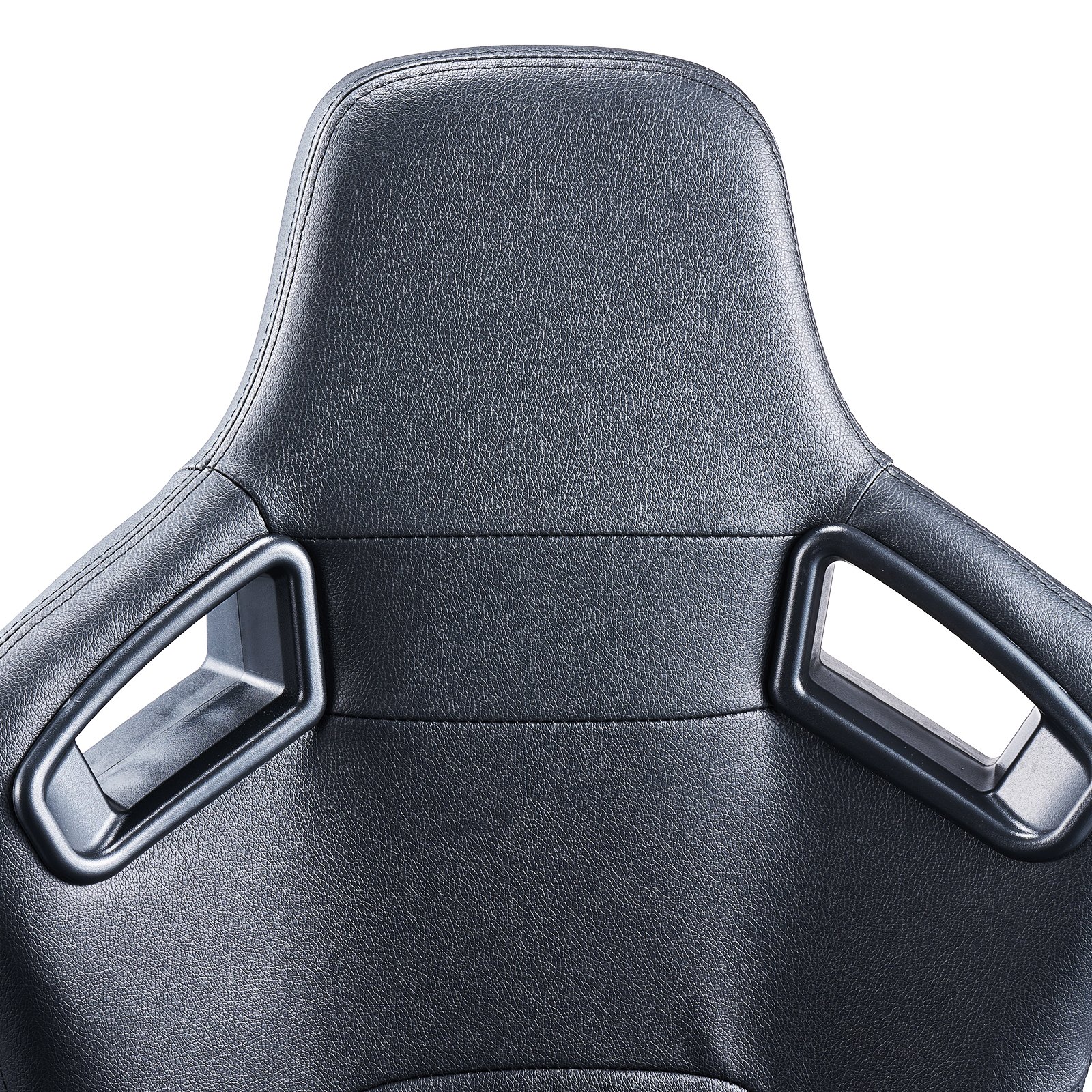 VEVOR Sedile da Corsa, Abitacolo da Corsa Regolabile con Ampio Angolo di Reclinazione e Schiuma ad Alta Resilienza, con Morbida Pelle e Cursore Q235B, Adatto per Auto da Corsa e Go-Kart, Set 2 Pezzi