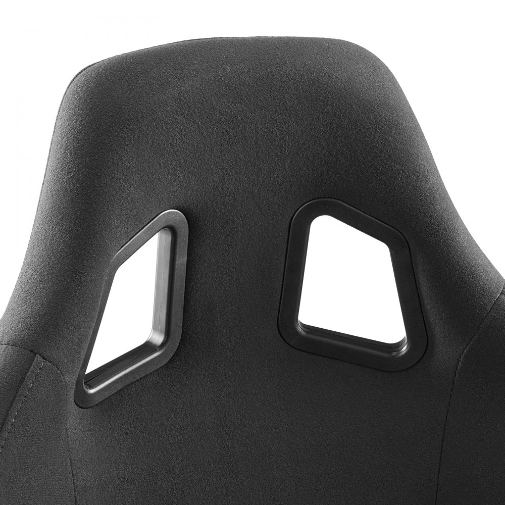 VEVOR Sedile da Corsa per Auto 1 Set, Sedile da Corsa Integrato con Cursore a Doppia Chiusura Schiuma ad Alta Resilienza, Sedia da Corsa con Tessuto in Velluto Cursore Q235B, Adatto per Auto Racing