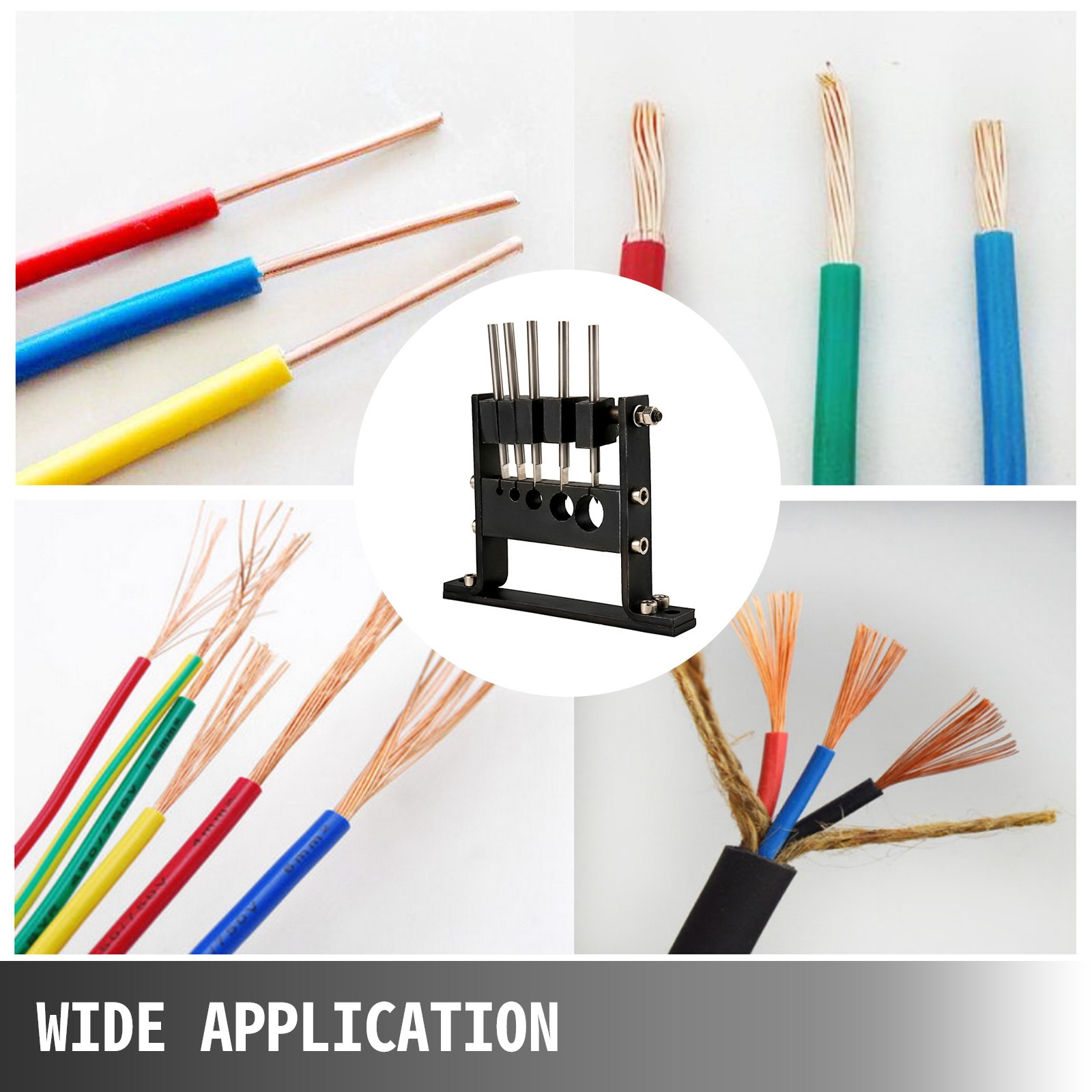 Vevor Sguainacavi Macchina Spelacavi Manuale Da 1-30mm Kit Spellacavi Con 7 Lame