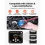 VEVOR Isolatore di Batteria Doppia Relè Sensibile alla Tensione VSR Manuale e Automatico con Schermo LCD 12 V 140 Amp, Isolatore di Batteria per Auto, Camion, Camper, UTV, ATV, Barca
