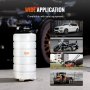VEVOR Estrattore di Fluidi Pompa a Vuoto di Aspirazione per Cambio Olio di Motore Pneumatico/Manuale Capienza max. 15L, Estrattore per Cambio Olio Pompa a Vuoto Kit Evacuazione a Vuoto dei Fluidi Auto