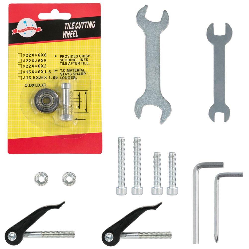 VEVOR Tagliapiastrelle Manuale da 39 Pollici, Tagliapiastrelle Manuale con Taglierina in Metallo duro al Carburo di Tungsteno, Taglierina Professionale per Plancia in Vinile, Guida Laser Regolabile