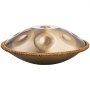 VEVOR Handpan, 55 cm, 10 notes, D minor hand drum, drum instrument with mallets, 432 Hz handpan stand & carrying case, healing sound drum made of steel, percussion instruments for adults & beginners