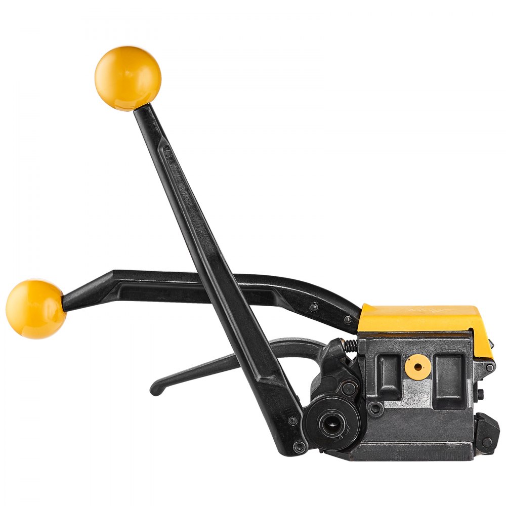 VEVOR Steel Strapping Tool for 1/2"-3/4" Width, 3-in-1 (Tensioner, Crimper, Cutter), Manual Band Packaging Banding Machine, Packaging Metal Steel Strapping Banding Machine for Stainless Steel