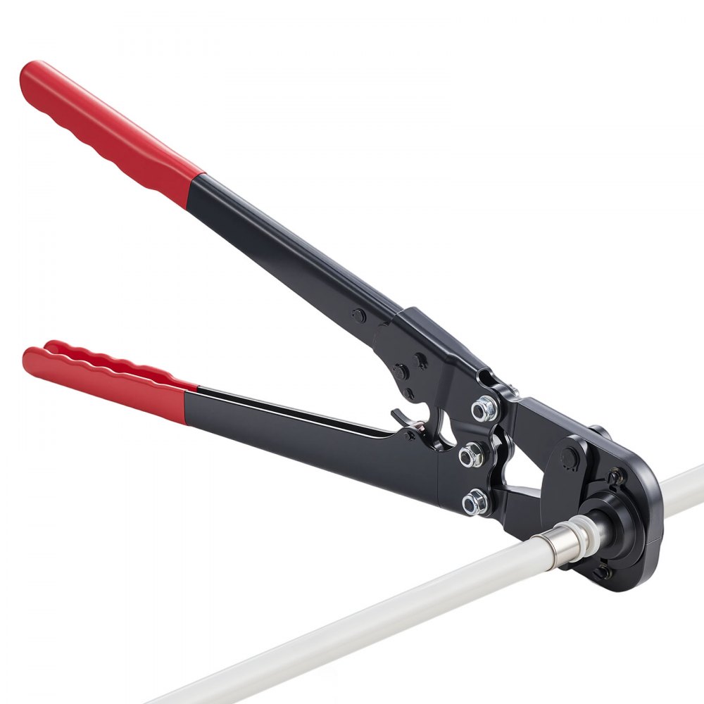 VEVOR Pinza Crimpatrice per Tubi PEX, Pinza Crimpatrice in Alluminio, Raccordi per Tubi Ganasce TH12 TH16 TH20 TH26 TH32 con Custodia, Kit per Crimpatura per Riparazione Installazione di Tubi