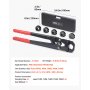 VEVOR Pinza Crimpatrice per Tubi PEX, Pinza Crimpatrice in Alluminio, Raccordi per Tubi Ganasce TH12 TH16 TH20 TH26 TH32 con Custodia, Kit per Crimpatura per Riparazione Installazione di Tubi