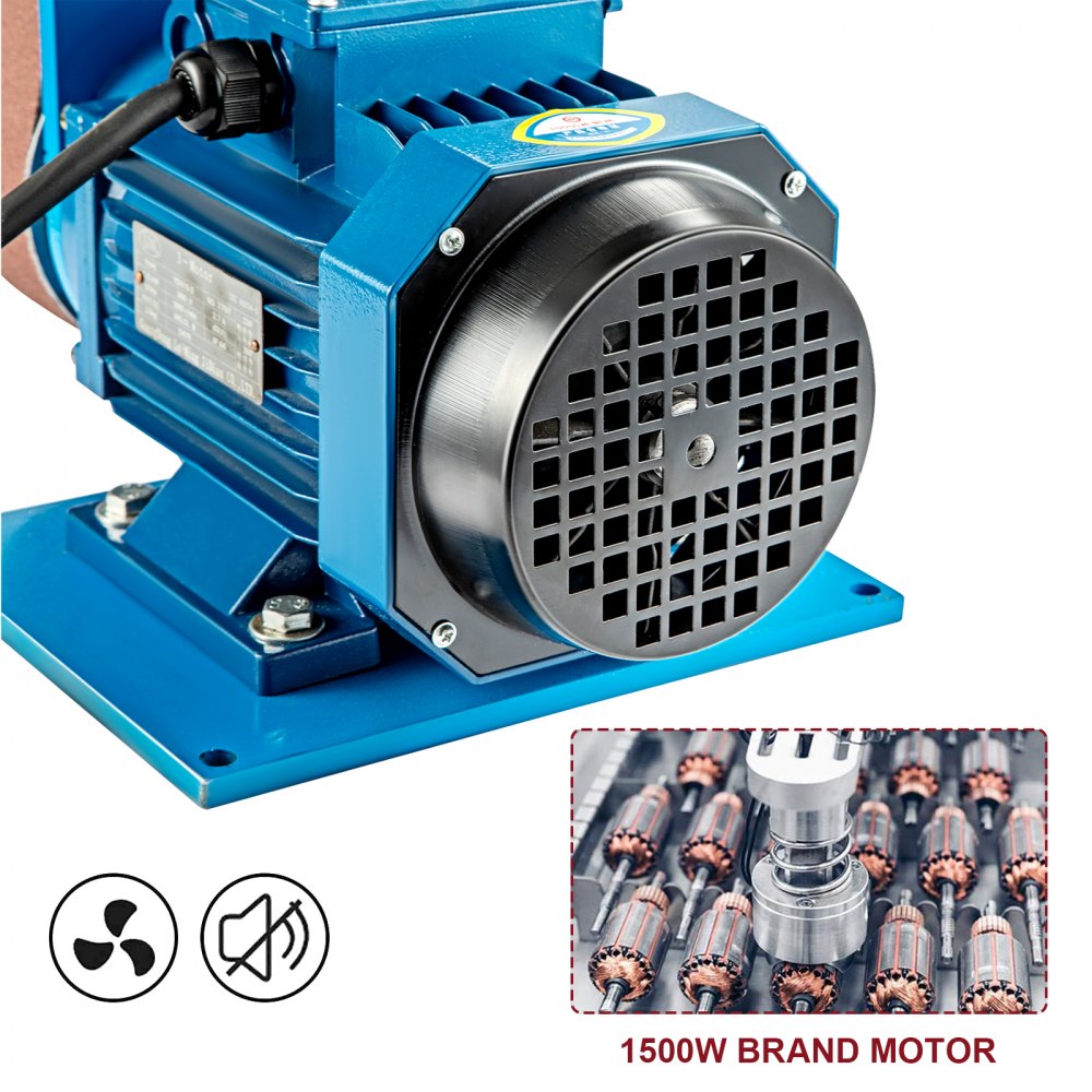 Vevor Levigatrice A Nastro Da Banco Con Controllo Di Velocità 0-2840 Giri/min