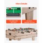 VEVOR Tavolo da Gioco Set, 81,2 cm Hockey Tavolo, Multi Combinazione Tavolo Risparmiare Spaziocon Pool Billiard, Aria Hockey, Calcio Balilla, Ping Pong, Sport per Famiglia Sala Giochi Ufficio
