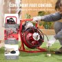 VEVOR Macchina per Pulizia Scarichi 50 Piedi x 3/8 Pollici, Trivella Fognatura Alimentazione Manuale, Macchina Pulizia Scarichi Elettrica 250W 4 Taglierine Interruttore a Pedale Aria Compressa