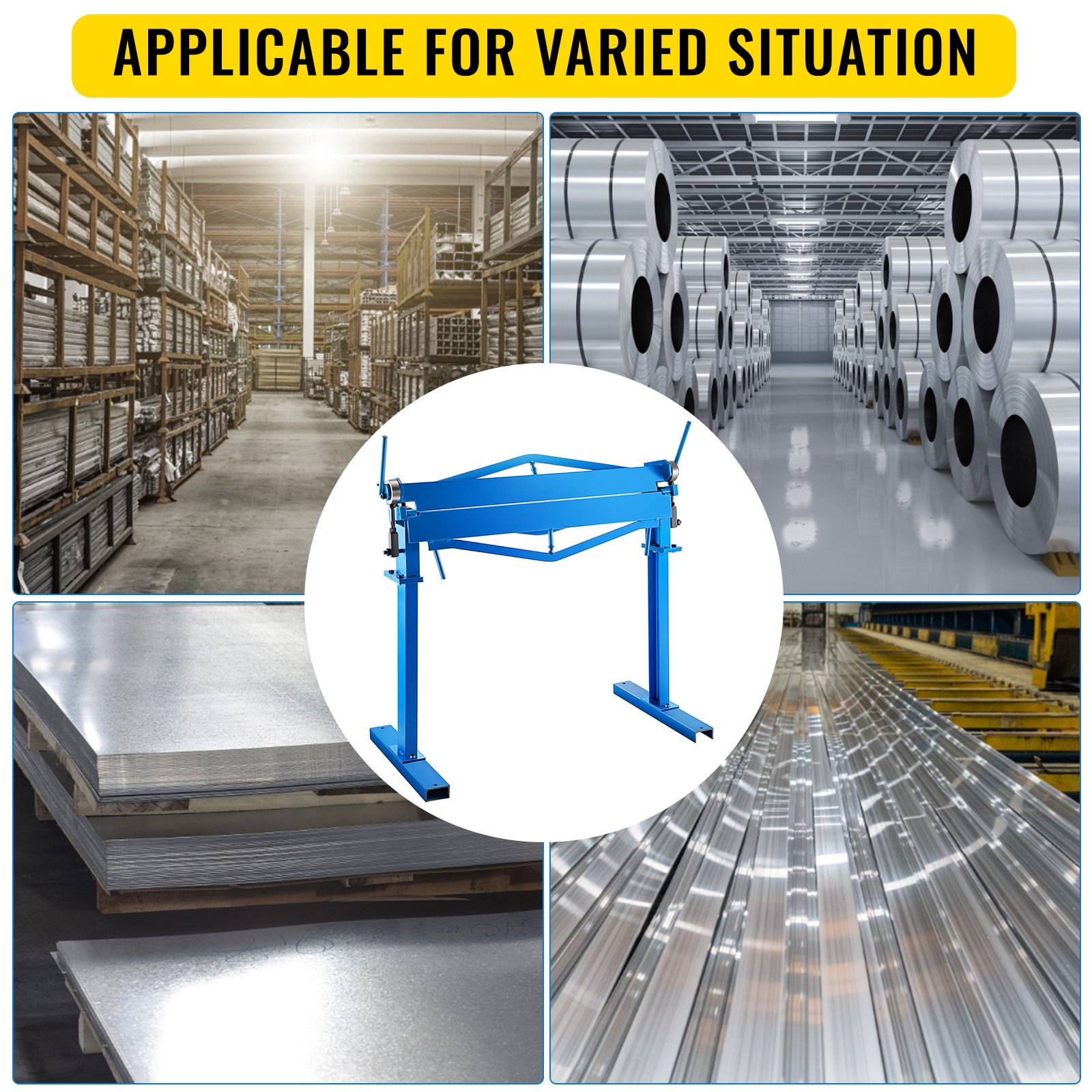 Vevor Piegatrice Lamiera In Acciaio Strumento Di Piegatura 910mm Regolabile 120°