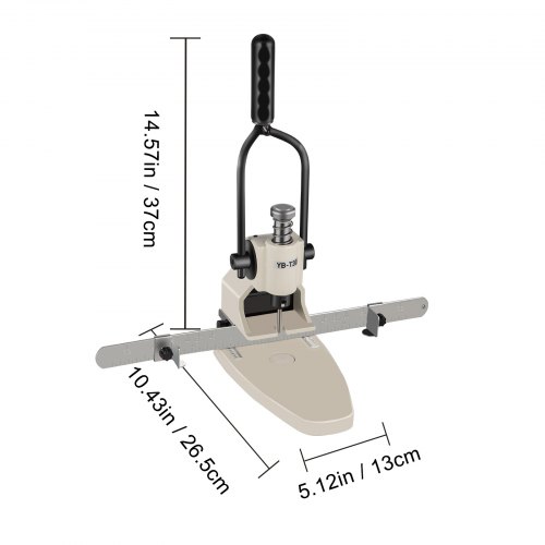 Punzonatrice a foro singolo, perforatrice per fori di carta, resistente, con foro singolo, punzonatrice, portatile, per etichette, carte, cartone di plastica (8 mm nero