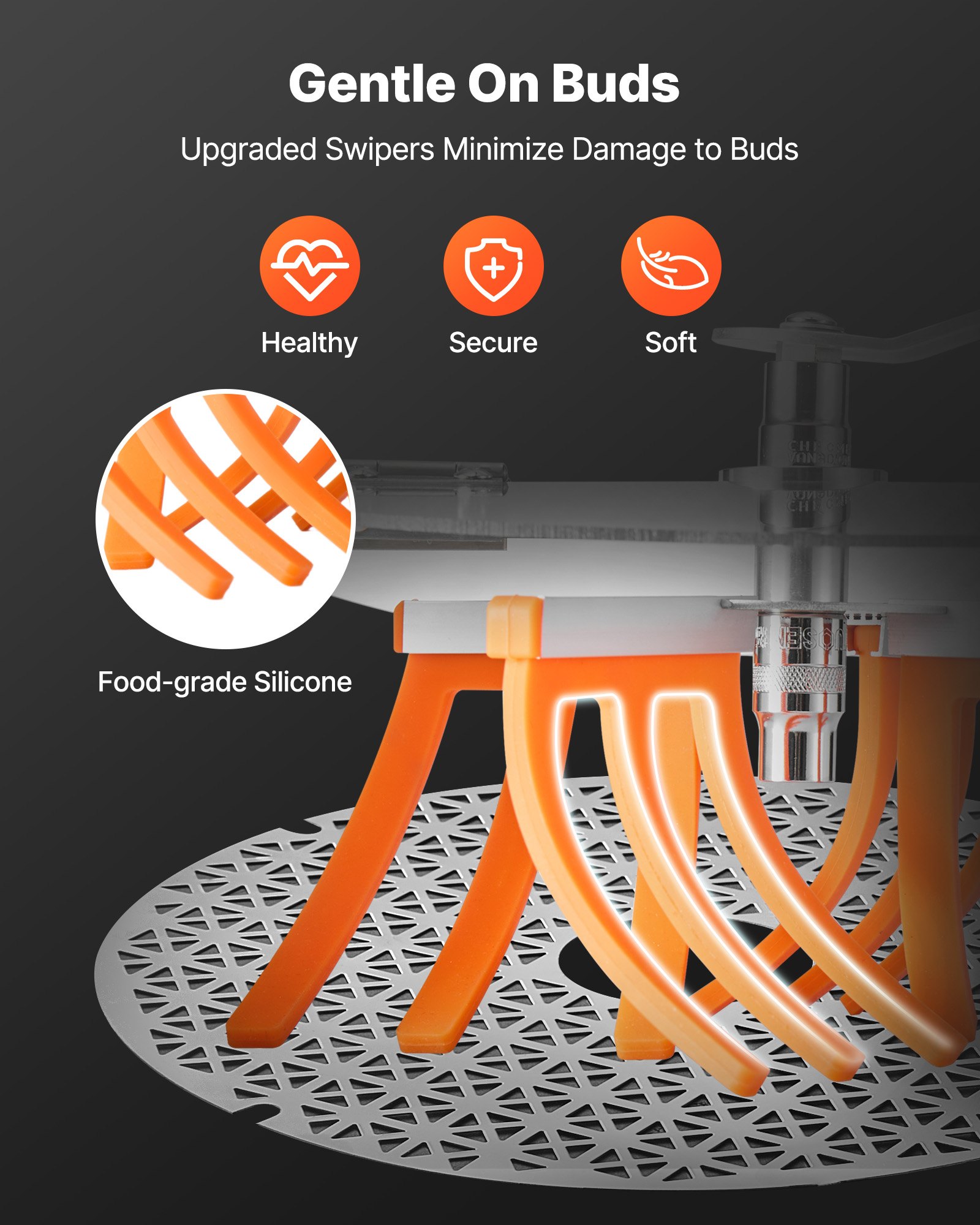 VEVOR Tagliabordi Manuale, 350 x 350 x 315 mm con Lame in Acciaio Inox, Taglio Visivo, Macchina da Taglio Idroponica a Umido e a Secco con Vassoio, a Rotazione Contorta per Piante e Fiori