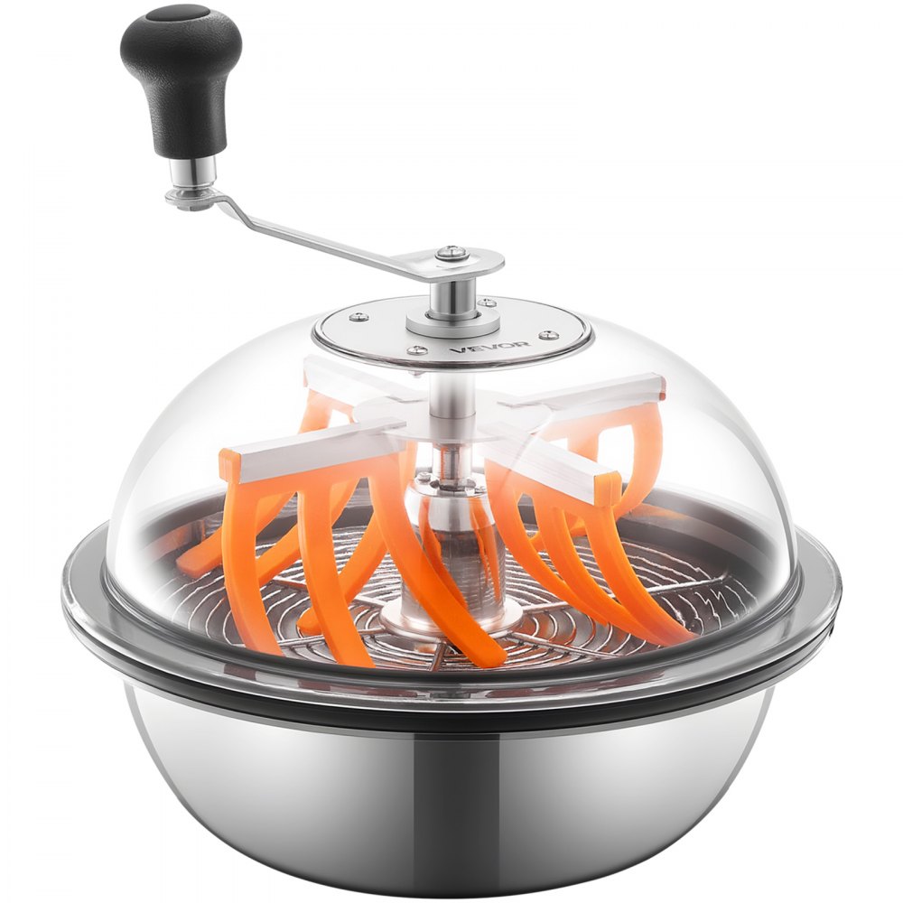 VEVOR Tagliafoglie a Ciotola Manuale, 330 mm con Lame Affilate in Acciaio Inossidabile, Taglio Visivo, Tagliatrice Manuale per Foglie Gemme a Umido e a Secco, Taglio a Rotazione per Piante