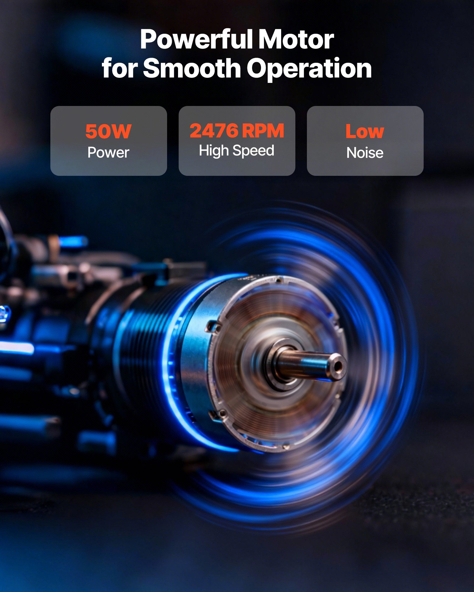 VEVOR Ventilatore di Scarico da 254 mm, Ventilatore di Sfiato a Parete ad Alta Velocità da 988 CFM con Controllo della Velocità, Basso Consumo, per Soffitta, Garage, Cantina, Officina, Cucina