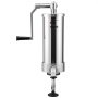 VEVOR Insaccatrice Manuale Verticale per Salsiccia Morsetto Tavolo Acciaio Inox 3L, Macchina per Insaccare Salsicce Manuale da Tavolo Capienza 3L in Acciaio Inossidabile 3 Tubi di Riempimento Inclusi