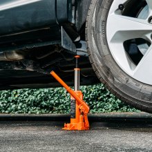 VEVOR Cric a Bottiglia Pneumatico Idraulico da 6 Tonnellate Intervallo di Sollevamento da 195 a 375 mm, Martinetto a Bottiglia Pneumatico Manuale con Pompa per Auto, Camion, SUV, Arancione
