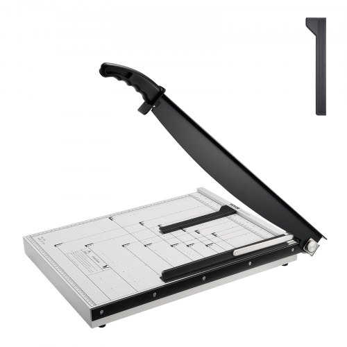 VEVOR Tagliacarte a Leva, Larghezza Taglio Massima 457mm Taglierina Manuale, Capacità max. 20 Fogli, Binario Protezione/Blocco Lama per Cartone, Tagliacarte Manuale a Leva Uso Domestico Commerciale