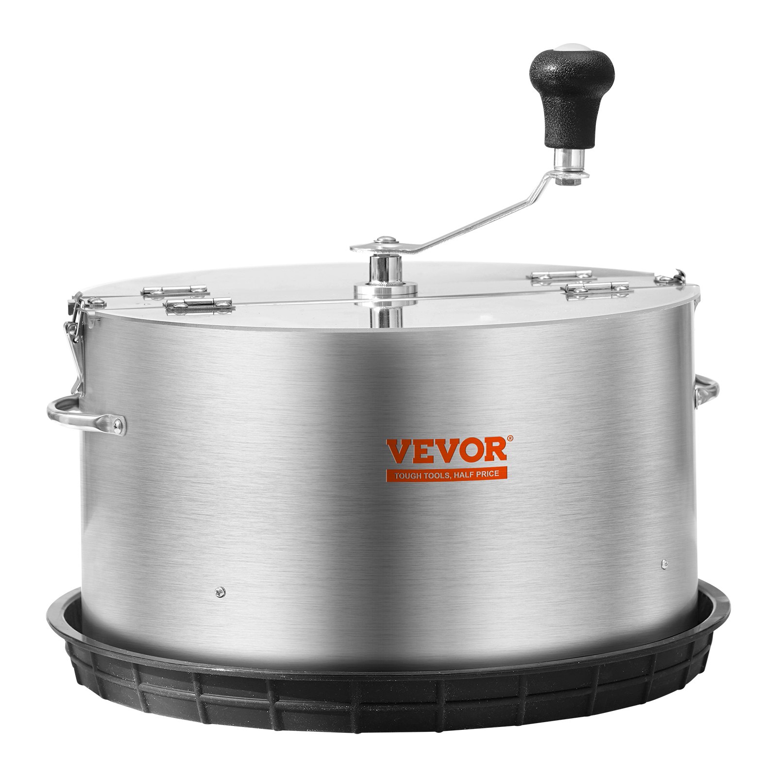 VEVOR Tagliafoglie a Ciotola Manuale Coperchio Trasparente Diametro 40cm Lame in Acciaio Inox da Giardino, Taglierina Manuale per Erba Foglie a Ciotola Tagliafoglie Lame a Forma di X per Giardinaggio