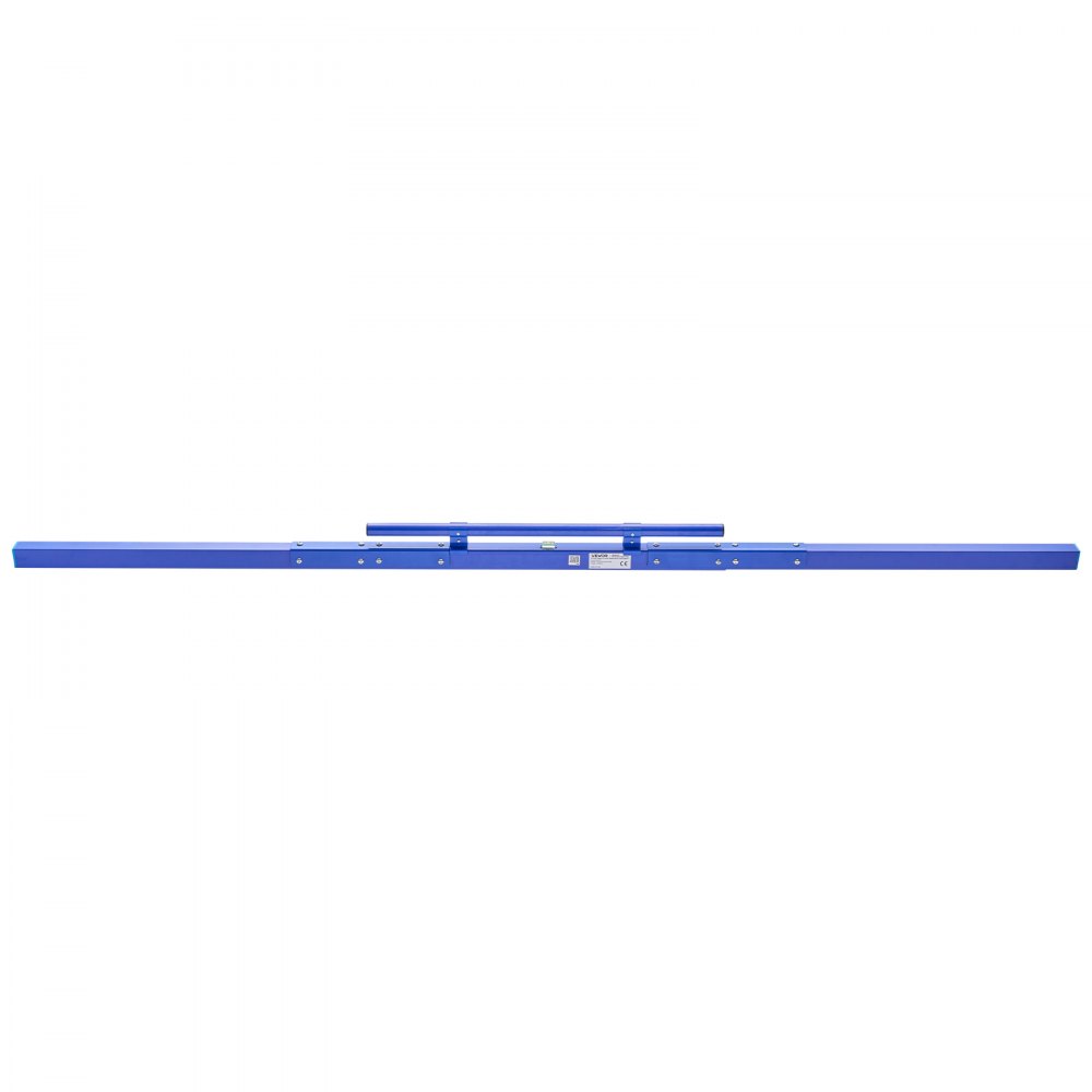 VEVOR Staggia Manuale per Calcestruzzo 2430 mm, in Lega di Alluminio Blu, Staggia Manuale Monopezzo, Livella a Bolla Integrata, Verniciatura a Polvere, Leggera, per Marciapiedi e Pavimenti di Garage