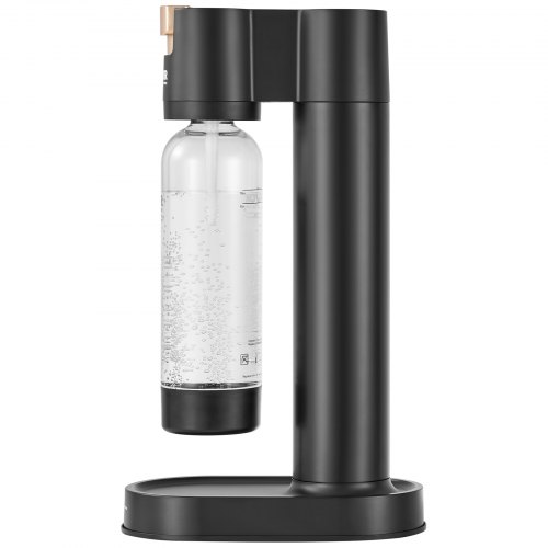 Aqvia Balance Gasatore D'Acqua - Design Scandinavo Con Bottiglia PET Senza BPA (Nero)