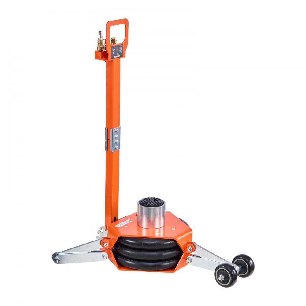 VEVOR Cric Pneumatico per Auto da 3 Tonnellate con Colonna Rialzata, Maniglia Regolabile e Tripla Sospensione Pneumatica, Altezza di Sollevamento da 145 a 410 mm, Cric Pneumatico per Auto, SUV