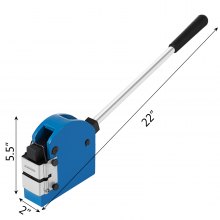 VEVOR Piegatrice per Tubi Piegatrice Manuale 65 x 160 x 140 mm può anche Raggiungere 1,5 mm / Profondità della Gola 22 Pollici