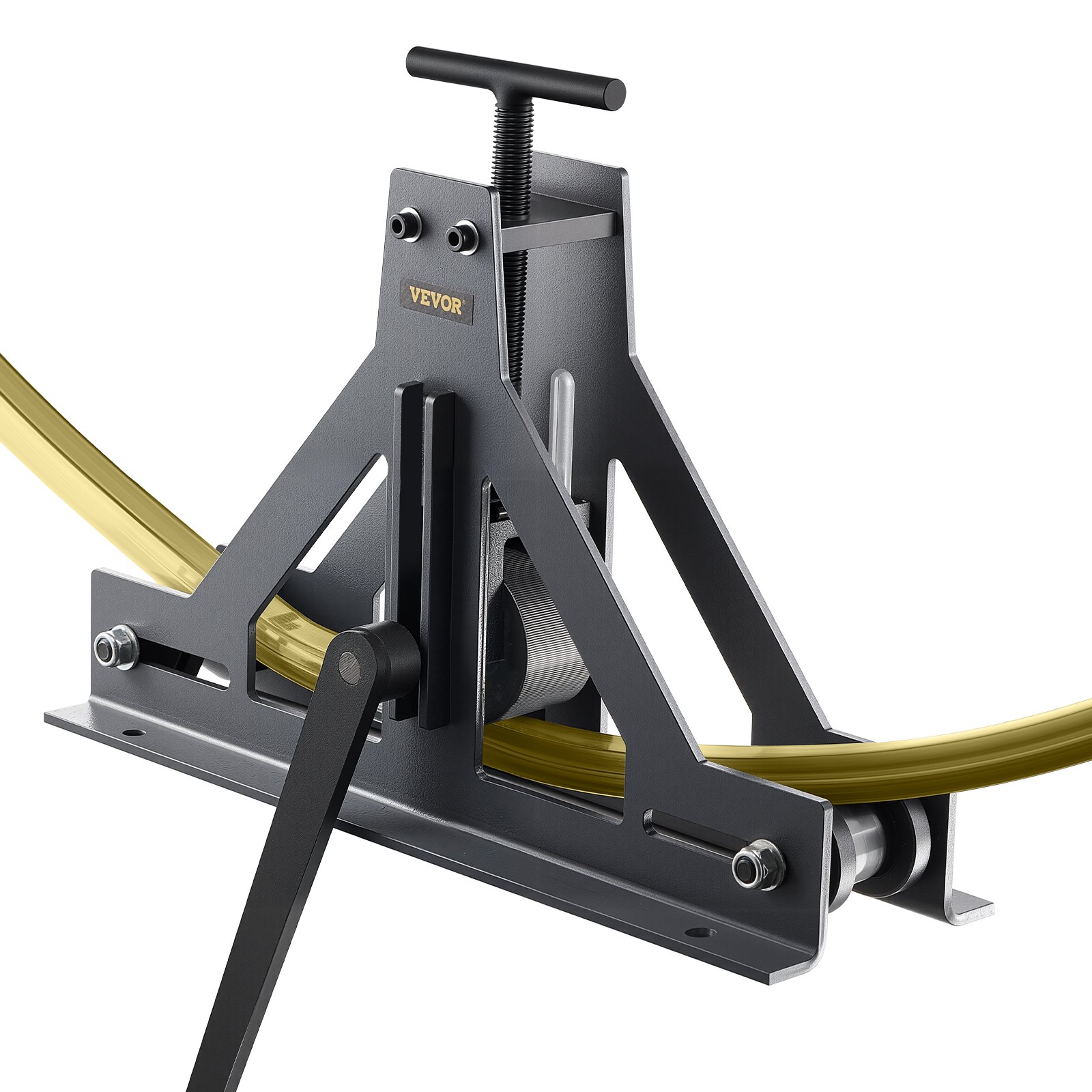 VEVOR Bending Press Bender for Steel Pipes, 180 mm, 170 mm, 200 mm, 220 mm Min. Radius Pipe Bending Machine, 450 mm, 500 mm, 550 mm, 600 mm Min. Diameter Angle Bending Tool, Manual Pipe Bender Set