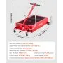 VEVOR Vaschetta di Scarico dell'Olio, Capacità 75,7 L, Vaschetta di Raccolta Olio Mobile con Pompa Manuale, Tubo 2,2 m e Maniglia Pieghevole, Prova di Perdite e Resistente alla Corrosione